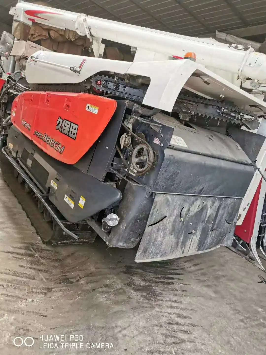 
Second price width of cutting table 1720m Kubota 888 crawler rice harvester 