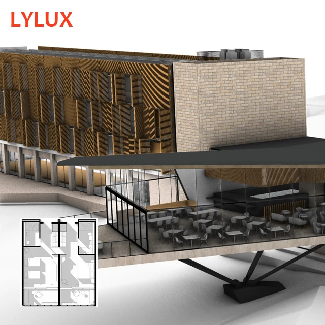 Pre-engineered 4 storey 5 star resorts building coastal, beach, island hotel prefabricated