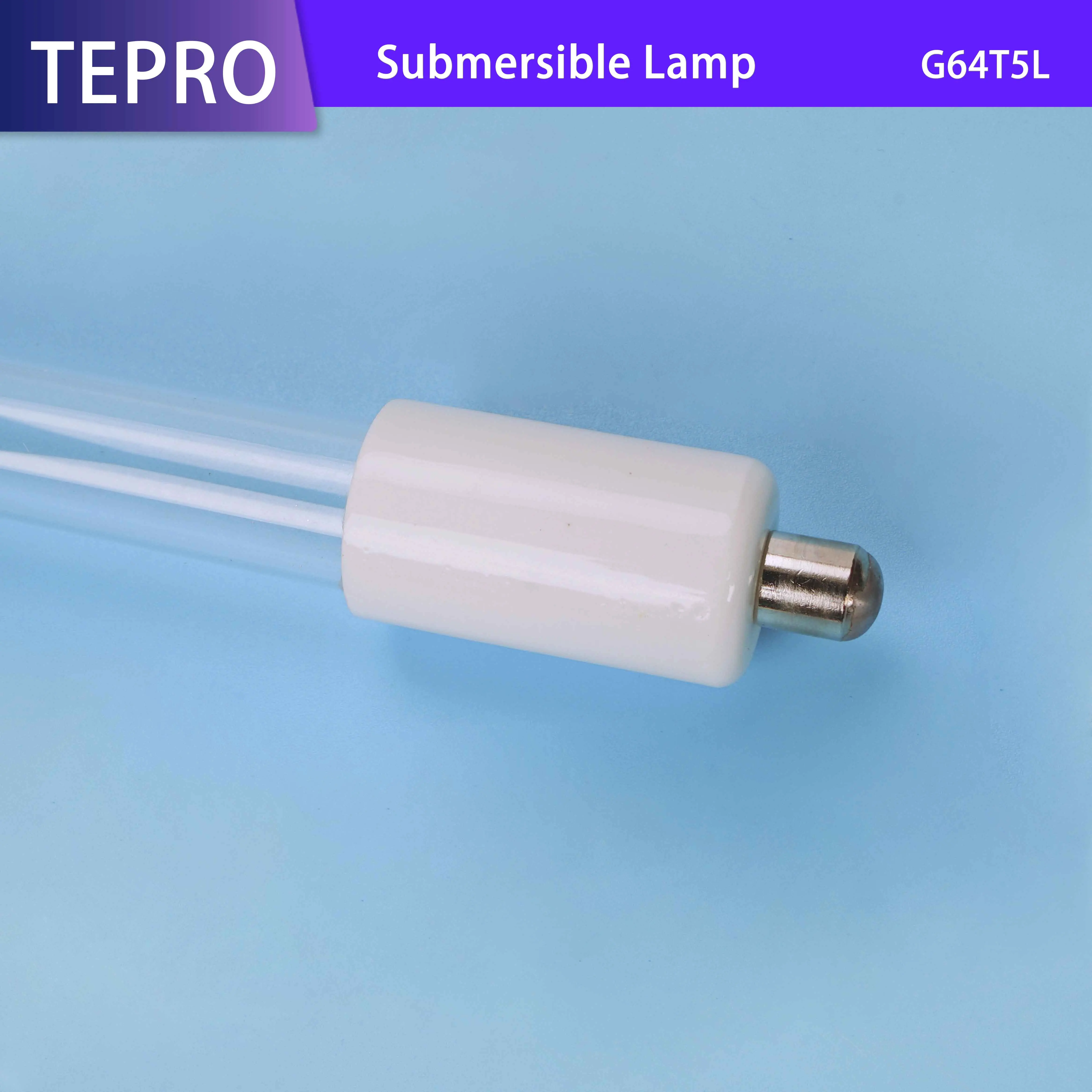 G64T5L 17w 40w 55w 75w 79w Quartz Glass Uvc Ultraviolet Sterilizing Light Double End Single Pin 254nm 185nm Uv Germicidal Lamp