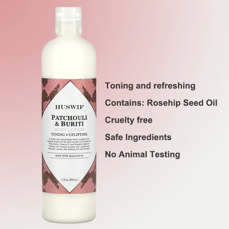 Moisturizing Skincare and Hand Cream Natural Goat Milk Lotion & Patchouli Buriti Body Lotion for Dry Skin