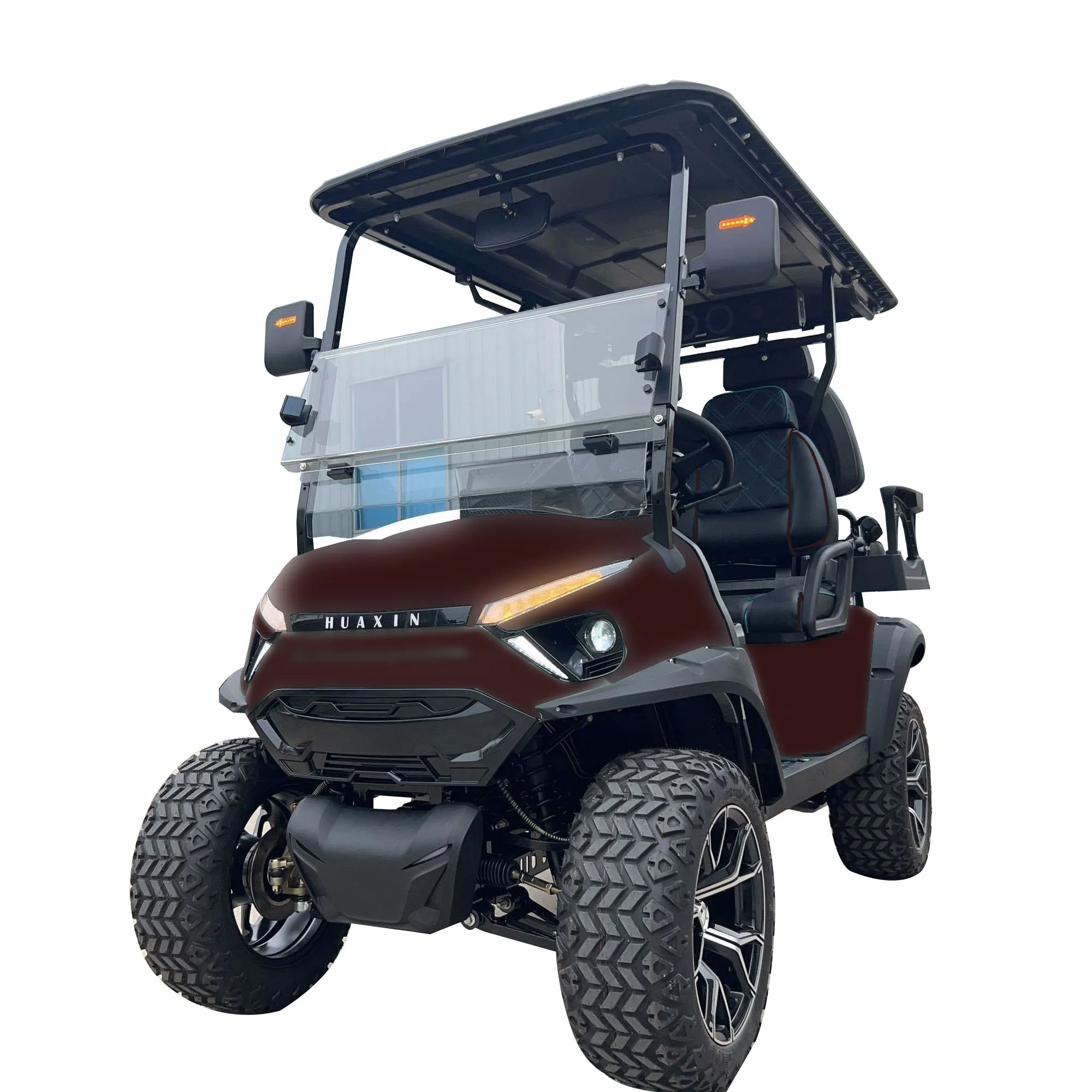 2 4 6 Seater Street Legal Golf Cart Lifted Off 4 Wheel Drive Cargo Buggy Electric Utility Vehicle