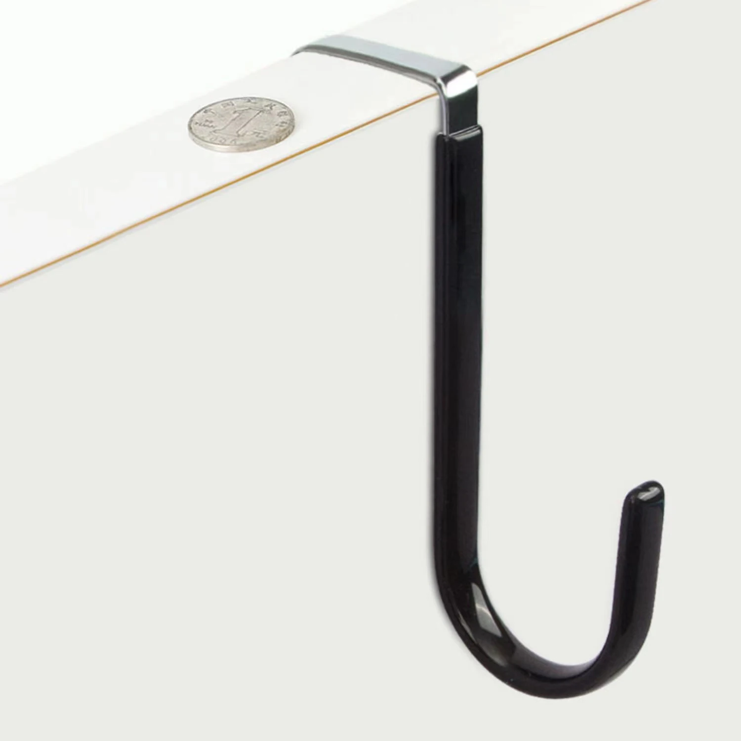 Good quality Hanger Hook over the door  Hooks with vinyl coating  for Hanging Towels bags carbon Stainless steel Hook Hanger