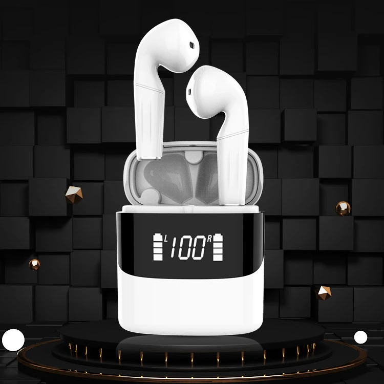 Миниатюрные водонепроницаемые сенсорные наушники-вкладыши с высоким временем работы от батареи, оригинальные Tws Беспроводные наушники с шумоподавлением, белые