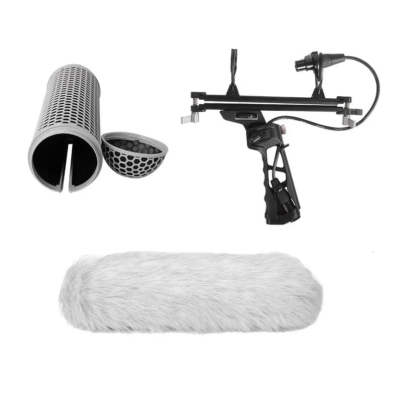 Outdoor Sponge Cover Mic Furry Fur Sleeve Windscreen Windshield Wind Muff Soft Comfortable For Microphones Recording