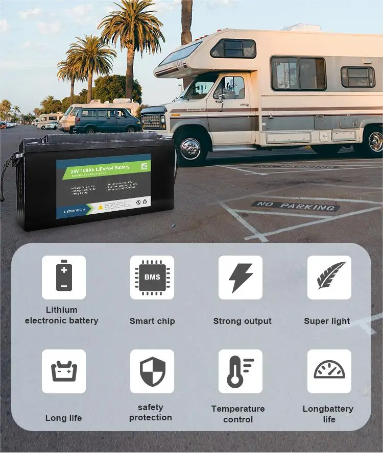 Hot Selling LITHTECH lifepo4 battery 12v 24v 48v 6Ah 10ah 12ah 18ah golf cart batteries power station