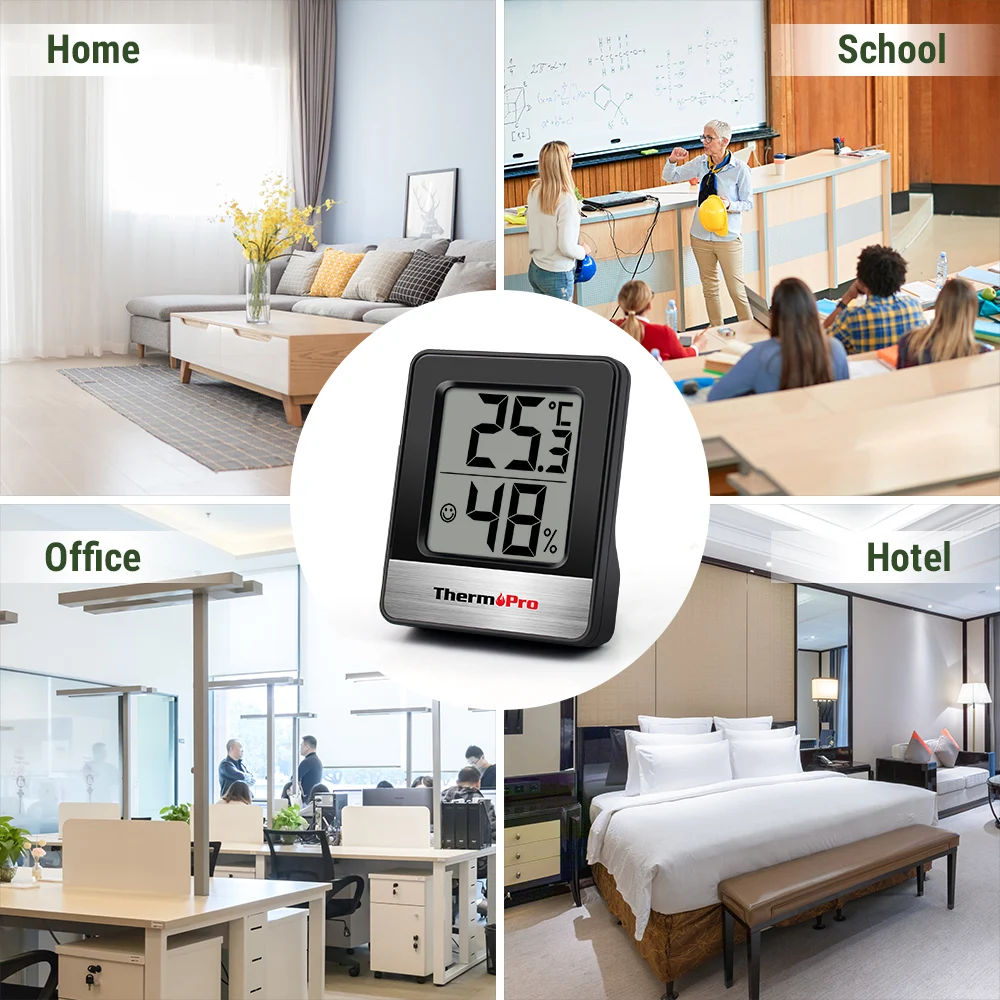 
Newest Mini Thermopro TP49 Indoor Humidity Hygrometer Weather Station 