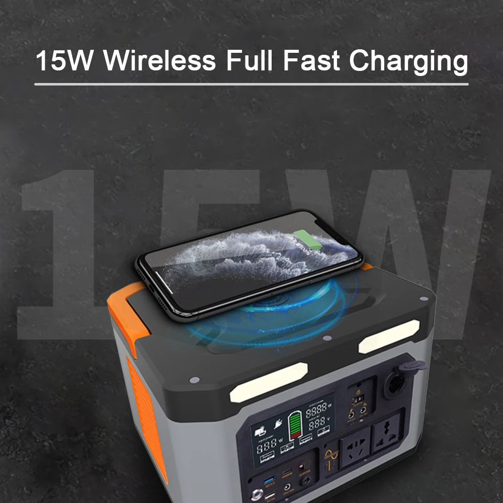 OEM ODM Pure Sine Wave Energy Storage Power Station 2000W Power Bank Station For Emergency Power Household