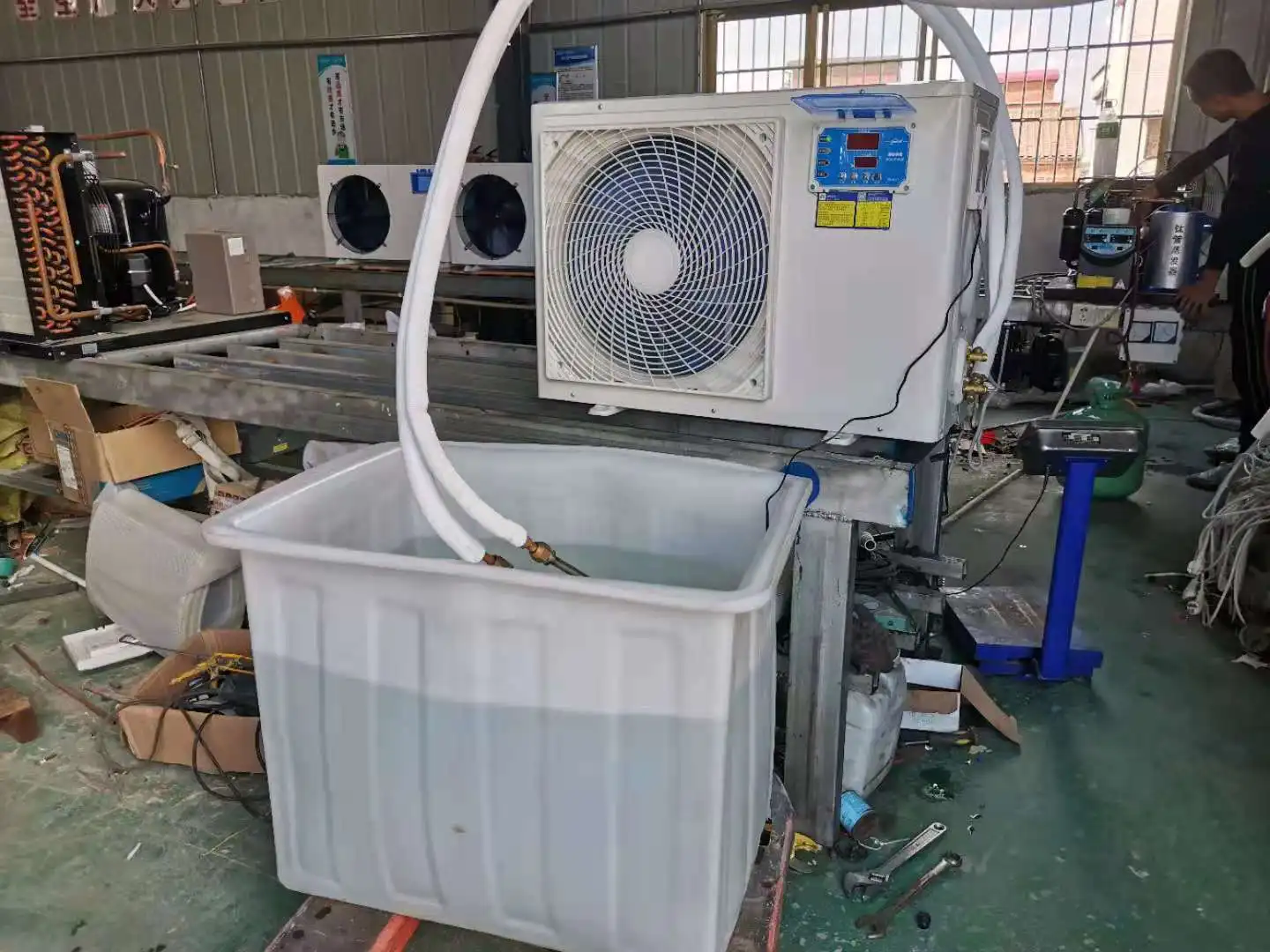 titanium coil tube water chiller coil put in the water for colling without pump cooling immersion