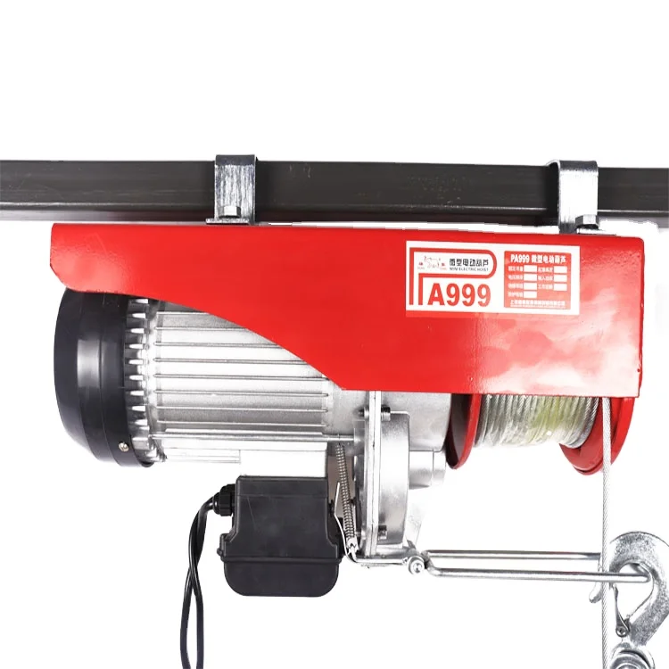 Wholesale High Quality 220v Mini 100kg 200kg Electric Hoists Building Construction Used