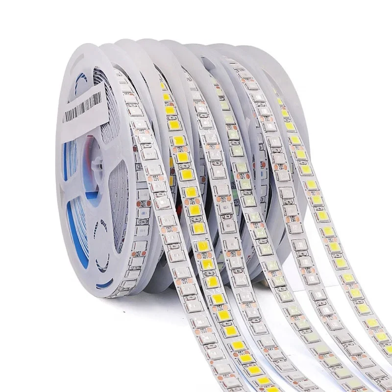 SMD 5050 60 120 LED/M 5M flexible RGB LED Strip tape waterproof led strip light rgb 12v 24v ultra brightness led stripe