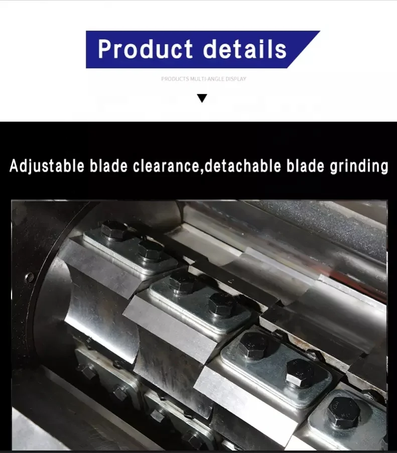 PE PP  PVC waste plastic crusher machine