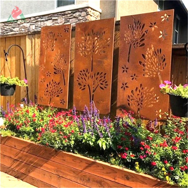 Factory Metal Screens And Partitions Garden Decorative Privacy Screen Panels