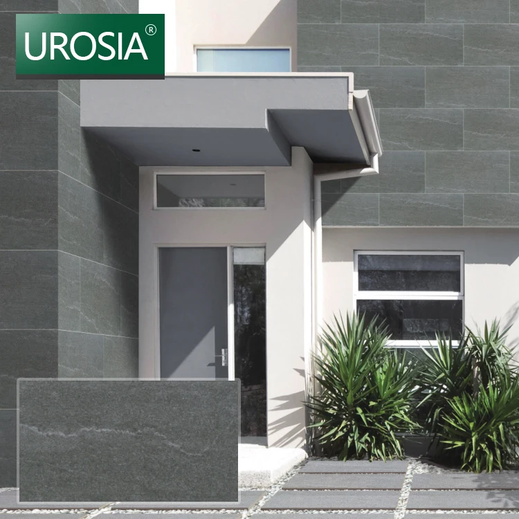 Hot sale Exterior Tiles Supplier 2cm Thick Non Slip Grey Outdoor Ceramic Porcelain Outside Garden Floor Wall Tile