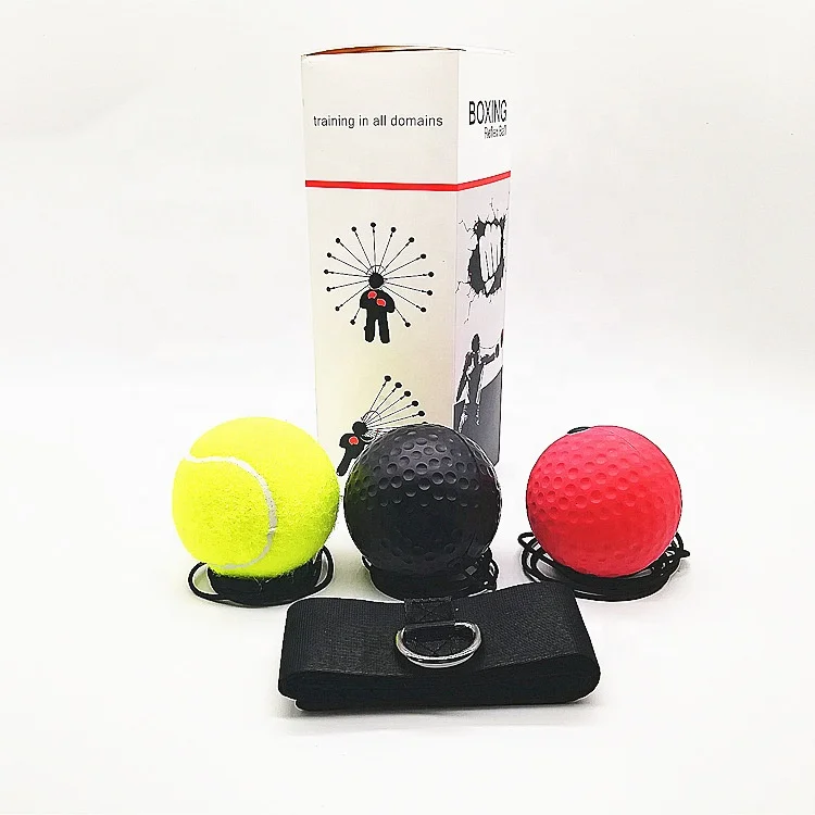 
Head Mounted Boxing Reflex Ball with Nylon Band for Home Training Exercises 