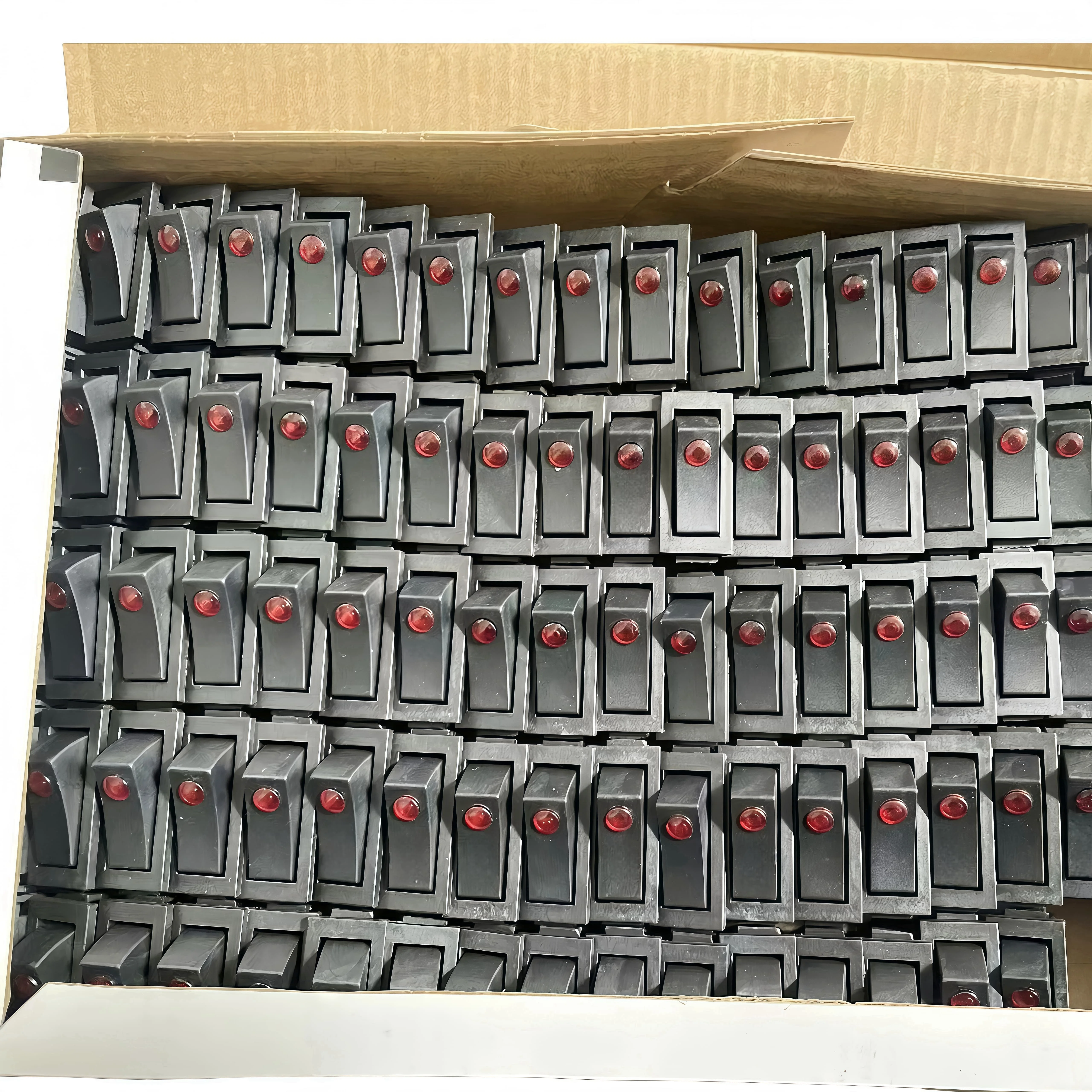 High Quality Rocker Switch KCD3 16A 250V 30A 125V 3PIN Electric Hot Pot Rocker Switch  Single cat eye switch