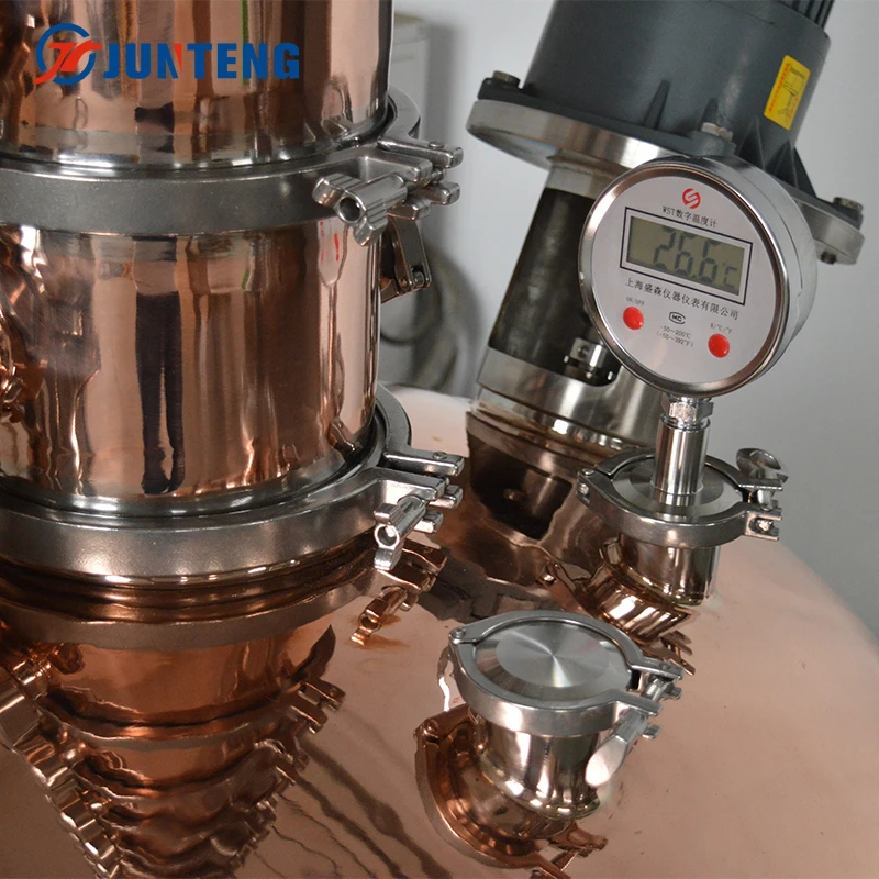 Design New Production Vodka Brandy Alcoholic Beverage Bubble Cap Plate Reflux Alcohol Still Commercial Distiller