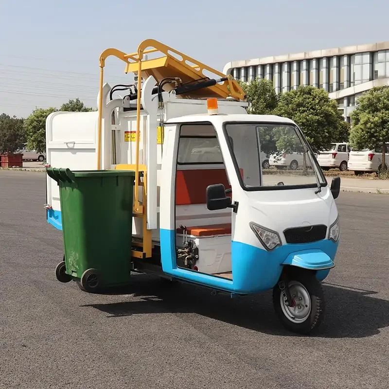 Urban Waste Management Bucket-Type Transport Three-Wheeled Garbage Trucks