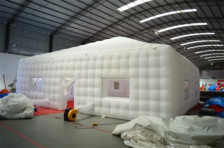WINSUN 2024 factory price white inflatable cube tent, Large Inflatable Cube Party Tent,Outdoor Inflatable air tent for sale