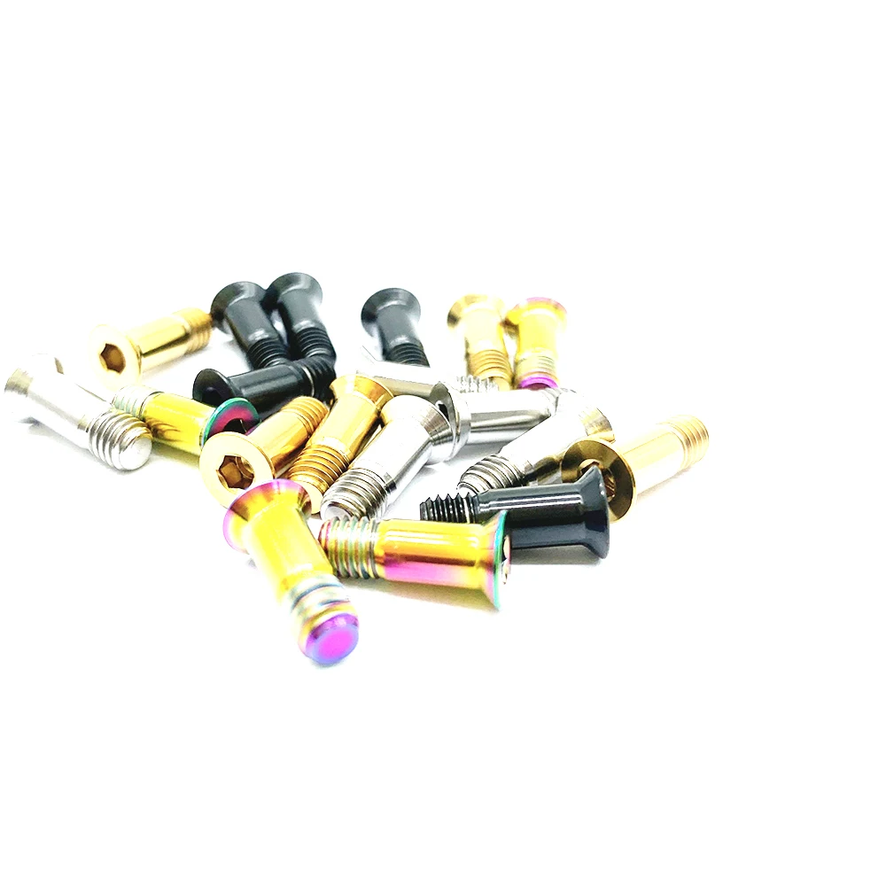 Bicycle Bike Titanium Alloy M5 Screws Cycling Rear Derailleur Pulley Guide Wheel Bolts