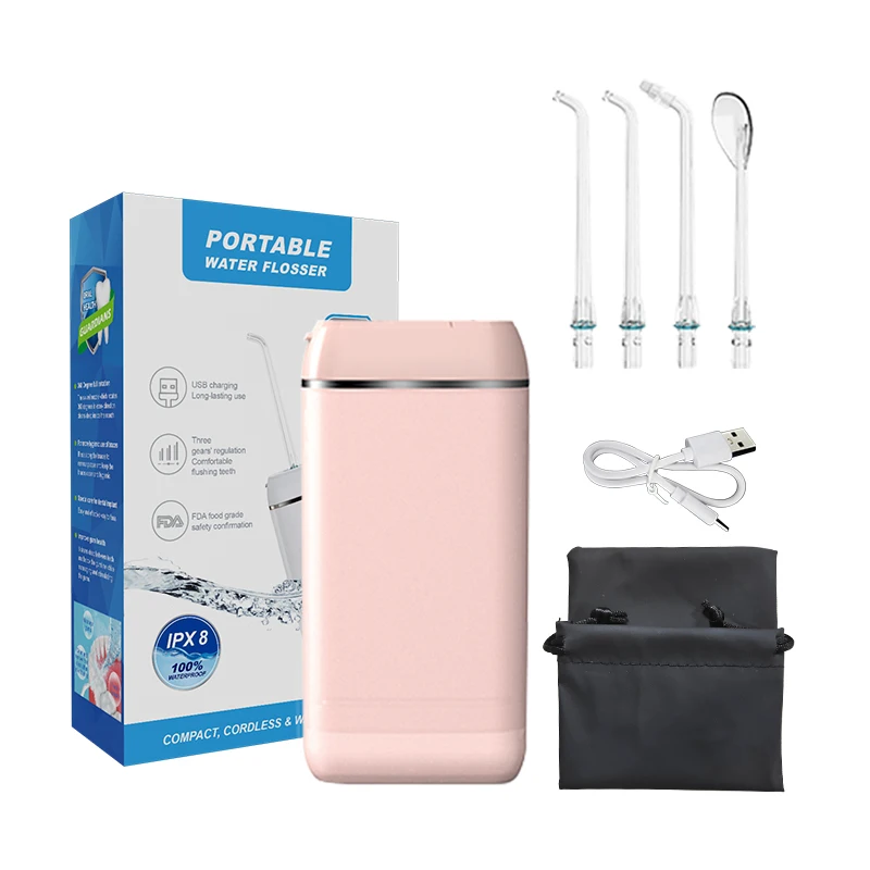 
Portable Powerful Floss Teeth Cleaning Irrigator Oral Travel Bag Professional Cordless Water Flosser Electric Dental 