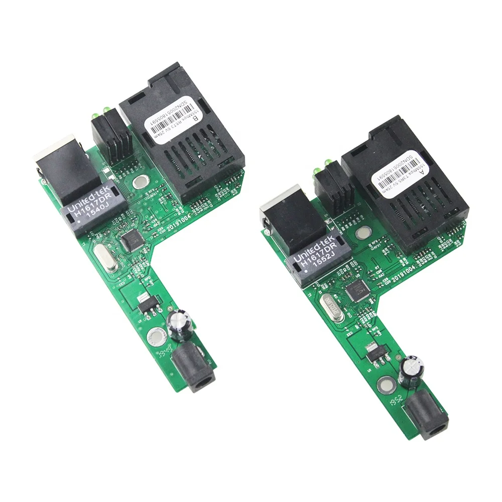 Fiber Switch Single Mode Fibra Media Converter PCB