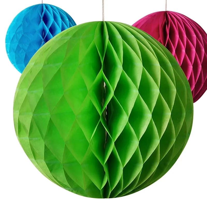 2021 Qpak Fruit Honeycomb Balls For Sale  Paper Decoration