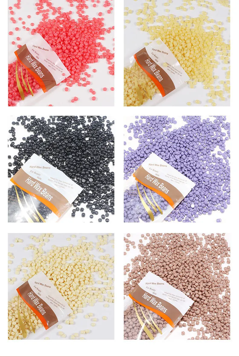 100g 300g 500g 1kg Painless Private Label Packaging Brazilian Depilatory Hair Removal Wax Beans