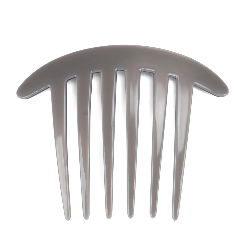 2020 Fashion Decorative Comb Cellulose Acetate Wide Tooth Comb Non Slip Ponytail Fork Comb