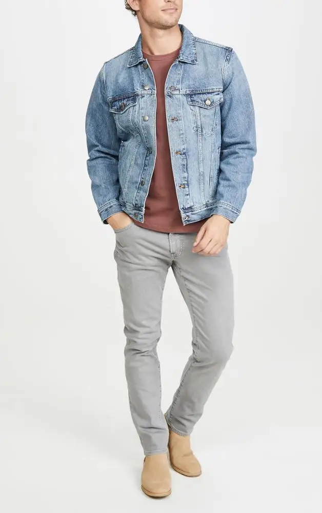 Wholesale denim jackets Classic denim jacket for men