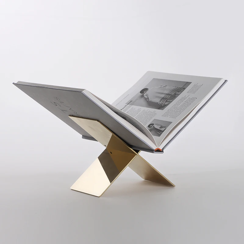 Multi-functional Modern Home Accessories Office Decor Magazine Holder Ornament Gold Magazine Rack