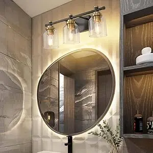Hot selling classic style glass wall lamp bathroom vanity mirror lamp  Retro corridor transparent glass wall lamp