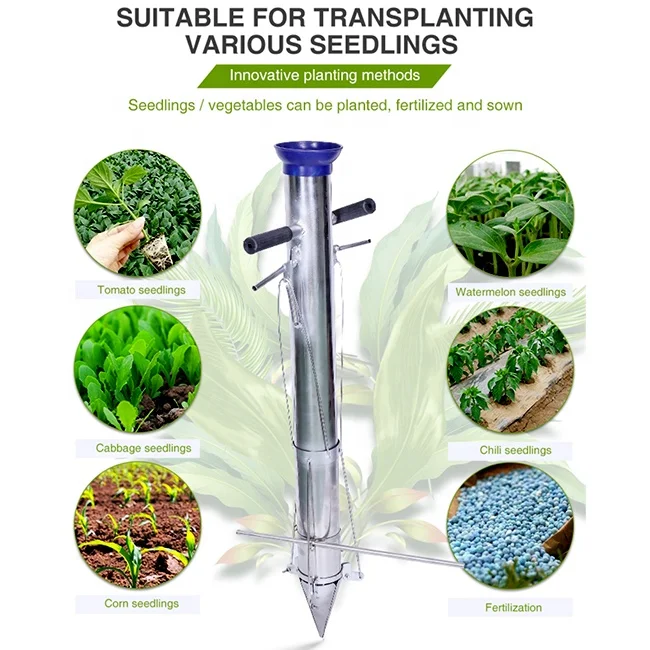 High Quality Professional Handheld manual seed planter machinery vegetable seedling transplanter