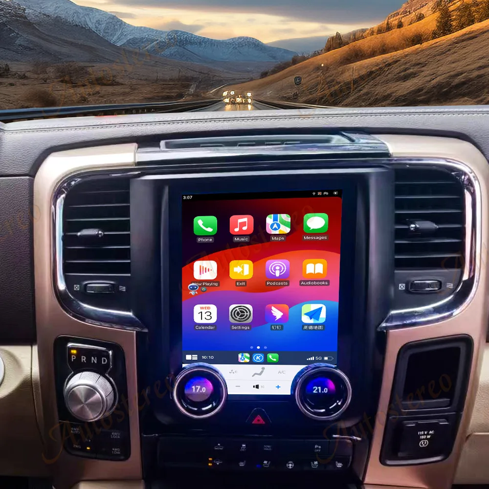 9.7 Inch Carplay For Dodge Ram 2013-2018 Car Radio Multimedia Auto Wireless HD Touch Screen GPS Navig Head Unit