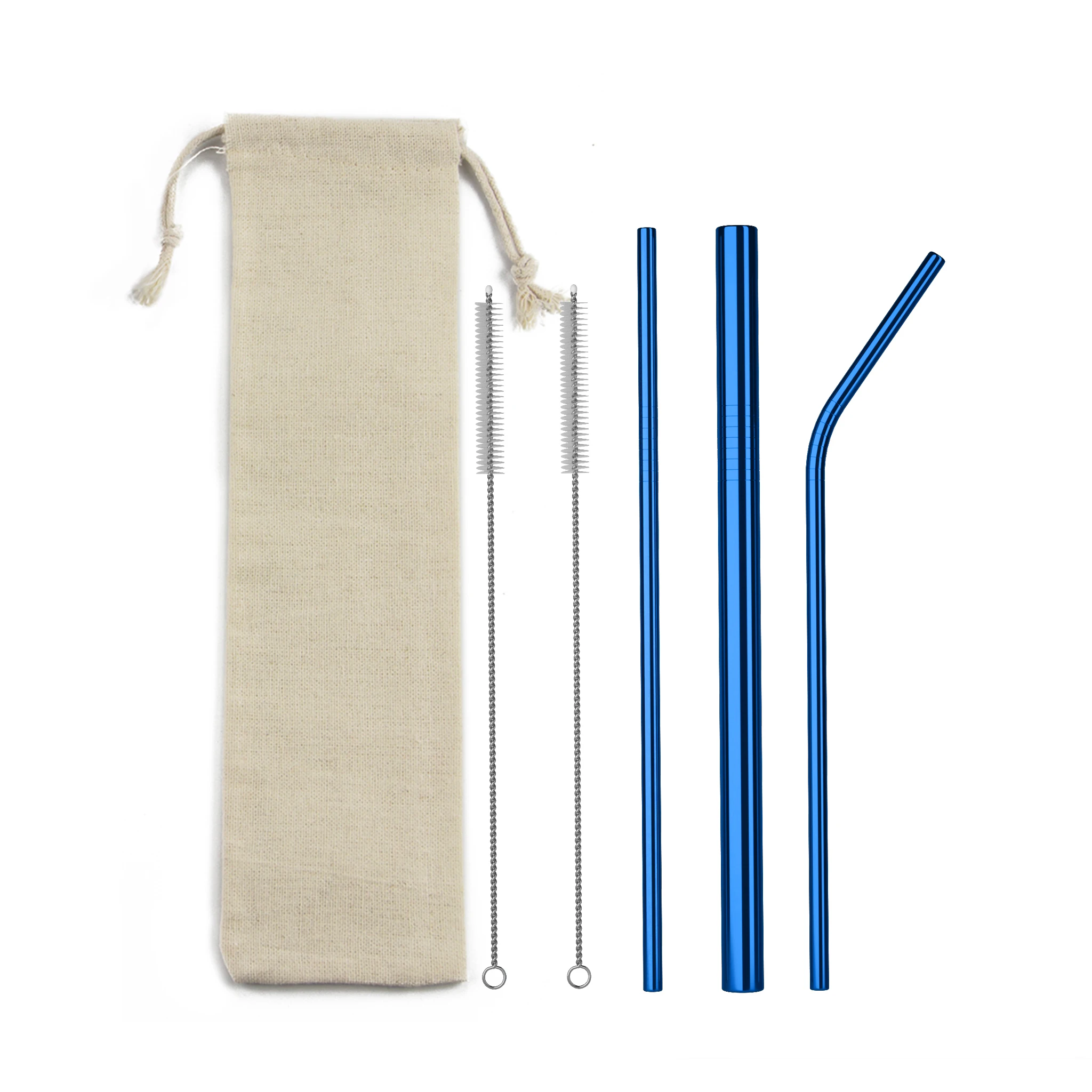 
High quality Stainless Steel Straws Metal Straw logo welcome colorful straw set 