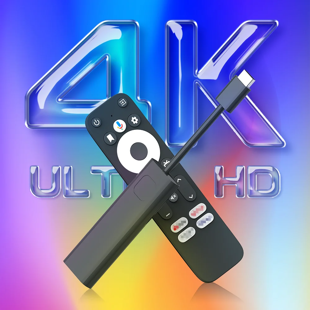 Best GD1 4K Android 11 Tv Remote Control 16GB ROM 4k TV Quad Core Stick google play tv stick ultra hd