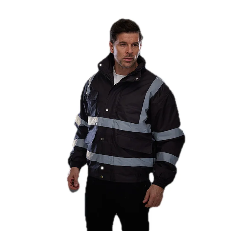 New Winter Arrival Safety Wear Men Jacket Oem Service Reflective Tap Security Protection Jackets