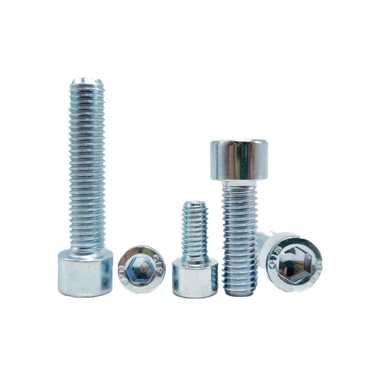 M3 M4 M5 M6 M8 M10 M12 DIN 912  Grade 8.8 Full Thread Zinc Plated Galvanised Hex Socket Cap Head Screw Allen Bolt