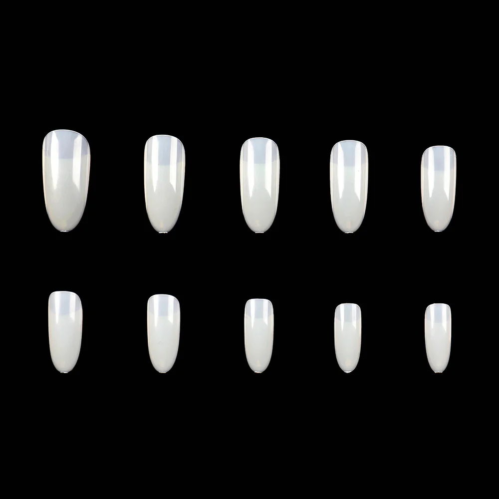 Custom Logo OEM ODM Practice Full Cover Artificial Finger Nails Fake Nails Tips Acrylic Almond False Nail Tip
