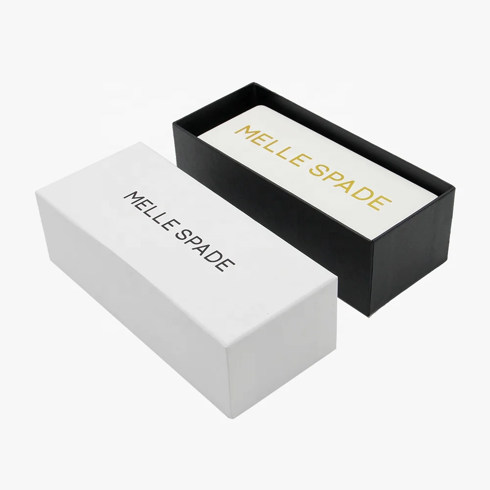 Wholesale Branded Private Label Glasses Sunglasses Hard Case Eyeglass Paper Packaging Box Custom Logo
