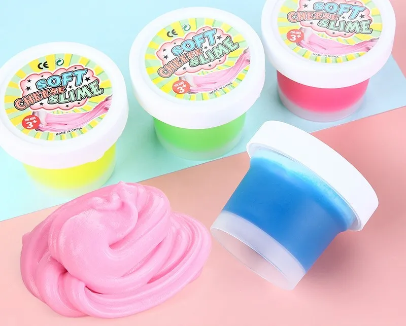 Manufacturer direct sales safety and environmental protection Slime Slime, puffs mud, foam plastic toys custom