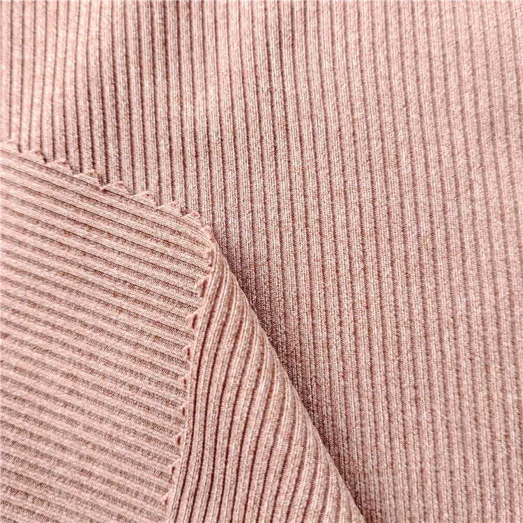Sale Elastic Thick Colours Polyester Spandex Rib Thread Fabric Garment Swimwear Fabric