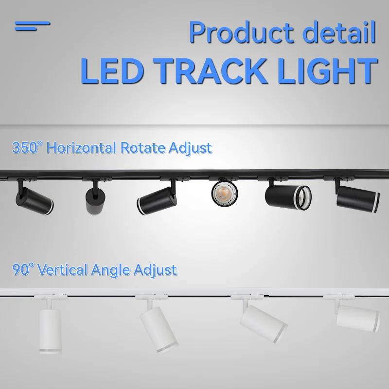 Modern indoor adjustable GU10 lighting fixtures focus commercial spot lights,led spotlights/led track light/tracklight