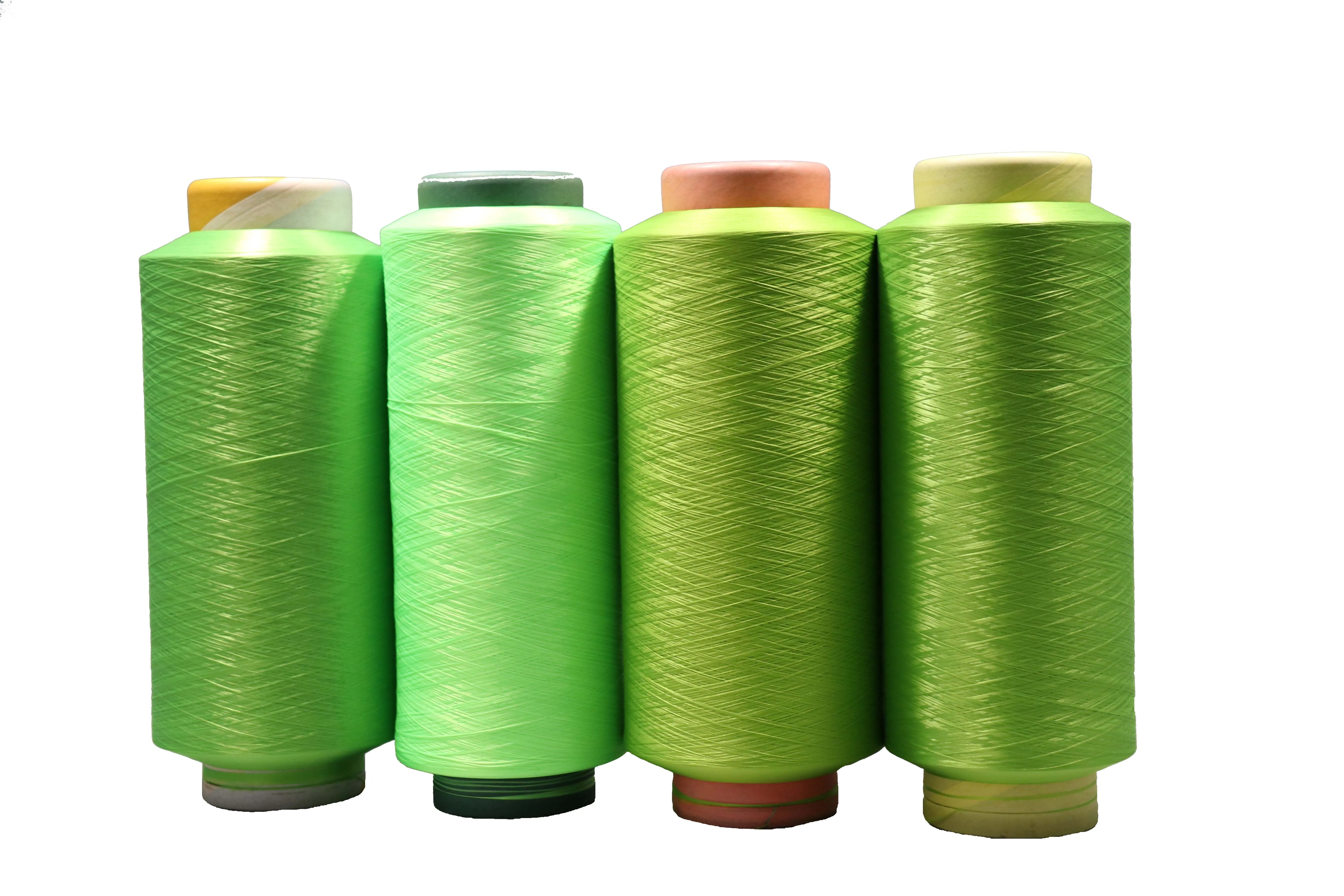 Chinese Customized factory sales dope dyed polyester yarn POY DTY for weaving knitting