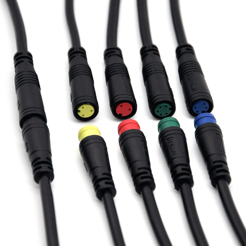ebike Parts Car Accessories Electrical Bike Male Female Wire Harness 2 3 4 5 6 Pin M6 M7 M8 IP65 Mini Waterproof car Connector