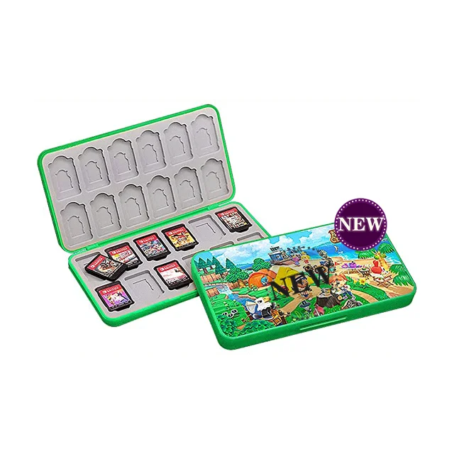 24 Game Card Storage Case Compatible with Nintendo Switch or SD Memory Cards, Foldable Protective Storage Accessories,For NS