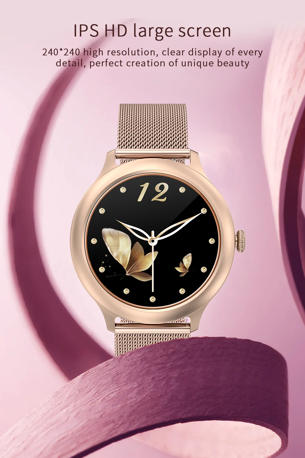 CE Rosh Smartwatch News Push Incoming Breathing training Call Multi-sports Mode  IP68 Waterproof Smatwatches