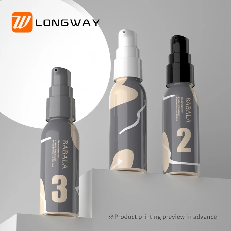 Custom 30ml Plastic Round Strap Cover Bird Beak Lotion Bottle