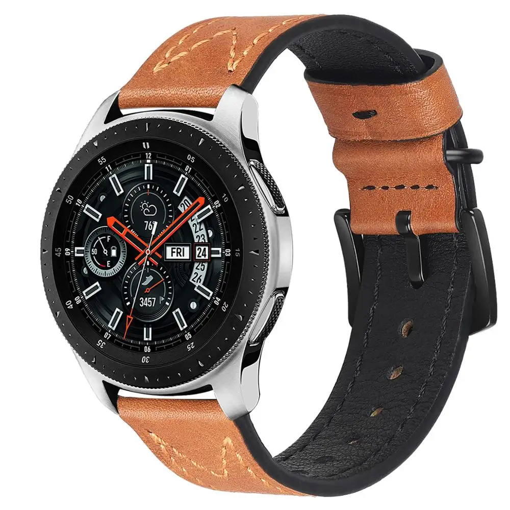 Watch Strap Fashion 22mm Wristband Watch Bands Opp Bag Ultra Luxury Factory Price Genuine Leather for Galaxy Optional 7-15 Days