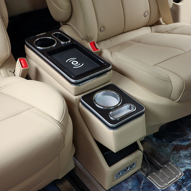 Factory Wholesale Middle Row Armrest Car Universal Gl8 Xt6 Q6 X7 Commercial Vehicle General Central Control Storage Armrest Box