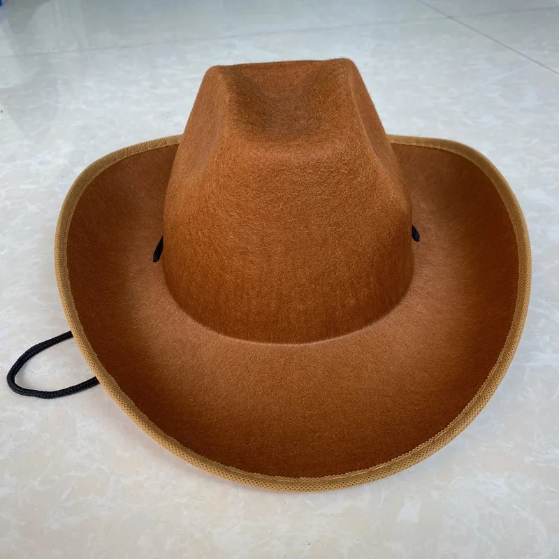 Western European Cowboy Hat Jazz Hat Retro Tibetan Cross-Border Felt Custom Hats
